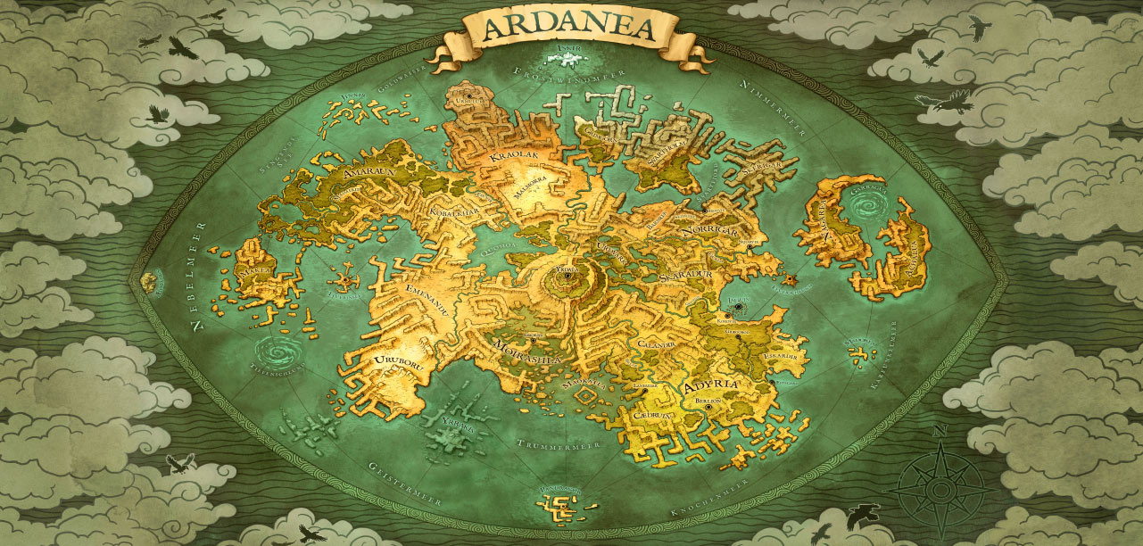 Ardanea Weltkarte